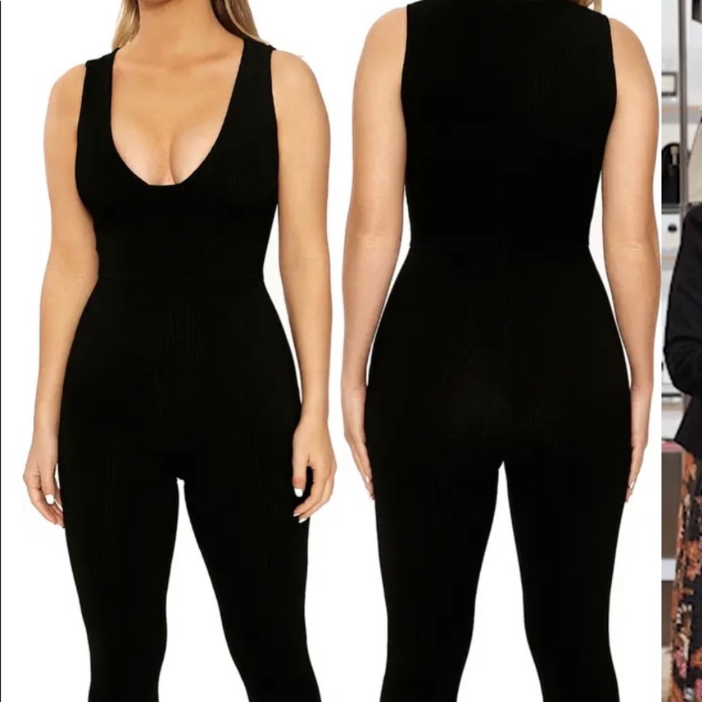 Snatch Bustier Rib Jumpsuit